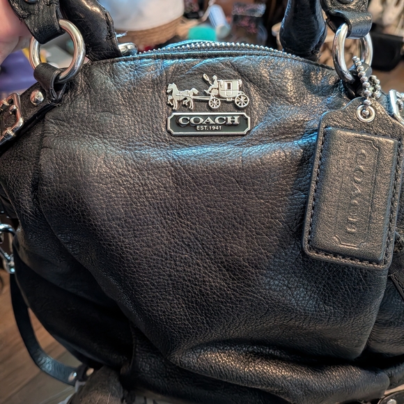 Coach Madison Leather Lindsey Satchel Shoulder Bag